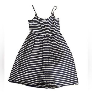 J. Crew Striped Navy and White Mini Dress